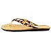 MICHAEL Michael Kors Women's Jet Set MK Jelly Flip Flop Tortoise PVC 7 M