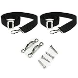 MSC Adjustable Bimini Top Straps, 1 Pair, Black Straps, White Straps Available