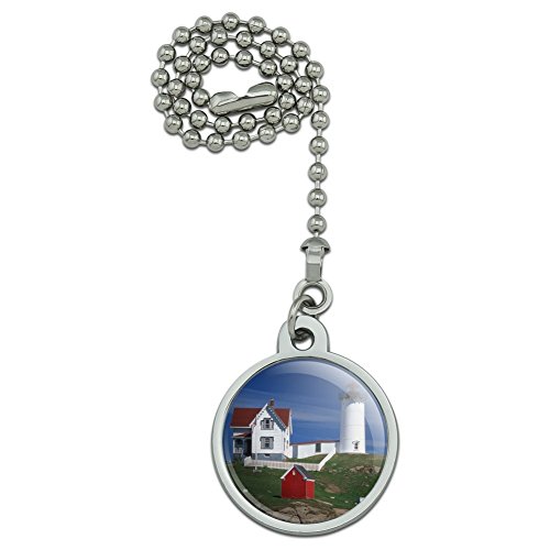 Nubble Lighthouse Maine ME Ceiling Fan and Light Pull Chain