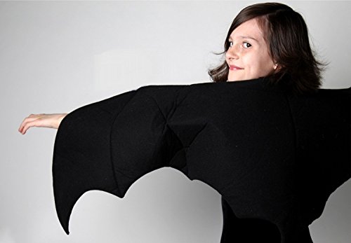 Kids Black Bat Costume and Pretend Play Wings