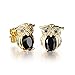 Tidoo Jewelry Lovely Cute Black Owl Studs Earring