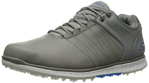 Skechers Performance Men's Go Golf Elite 2 Golf Shoe, Gray/Blue, 12 M US