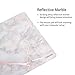 Insten Shiny Marble Mouse Pad - White/Rose Gold Marble, Premium Ultra Slim Hard Plastic, Silky Smooth & Super Light w/Anti Slip Backing, Rectangle Mat for Desktops, PC & Laptops - 9.45