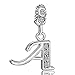 JMQJewelry A Initials Letters A Mother Daughter Birthday Birthstone White Dangle Alphabet Charms Bracelets Mom Son Brother Sister Wife Husband Jewelry