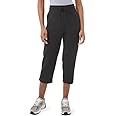 32 Degrees Women's Studio Tech Capri | Regular Fit | Adjustable Drawstring | Side Pockets | Yoga | Lounging