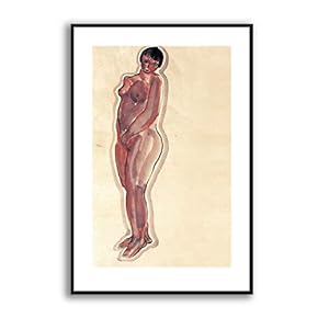 Framed Canvas Wall Art for Living Room, Bedroom Sexy Girls by Sanyu Canvas Prints for Modern Home Decoration Ready to Hang - 16"x24" inches