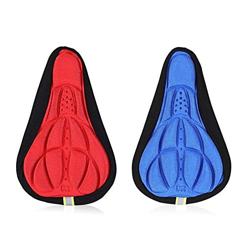 2019 Newest Cycling Bicycle Silicone Non-Slip Saddle Seat Cover Cushion Soft Pad Thick Saddle Bicycle Seat Cushion Cover Shock Absorption