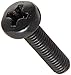 Small Parts M620D7985AB Steel Pan Head Machine Screw, Black Oxide Finish, Meets DIN 7985, #3 Phillips Drive, M6-1 Thread Size, 20 mm Length, Fully Threaded, Import (Pack of 50)