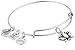 Alex and Ani Charity By Design Lotus Blossom Rafaelian Silver Bangle Bracelet