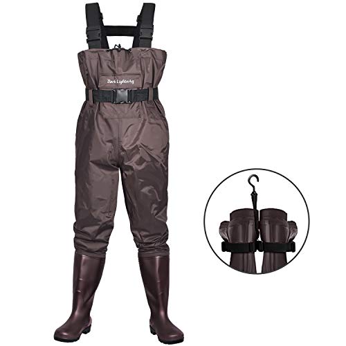 Dark Lightning Fly Fishing Waders for Men and Women with Boots, Mens