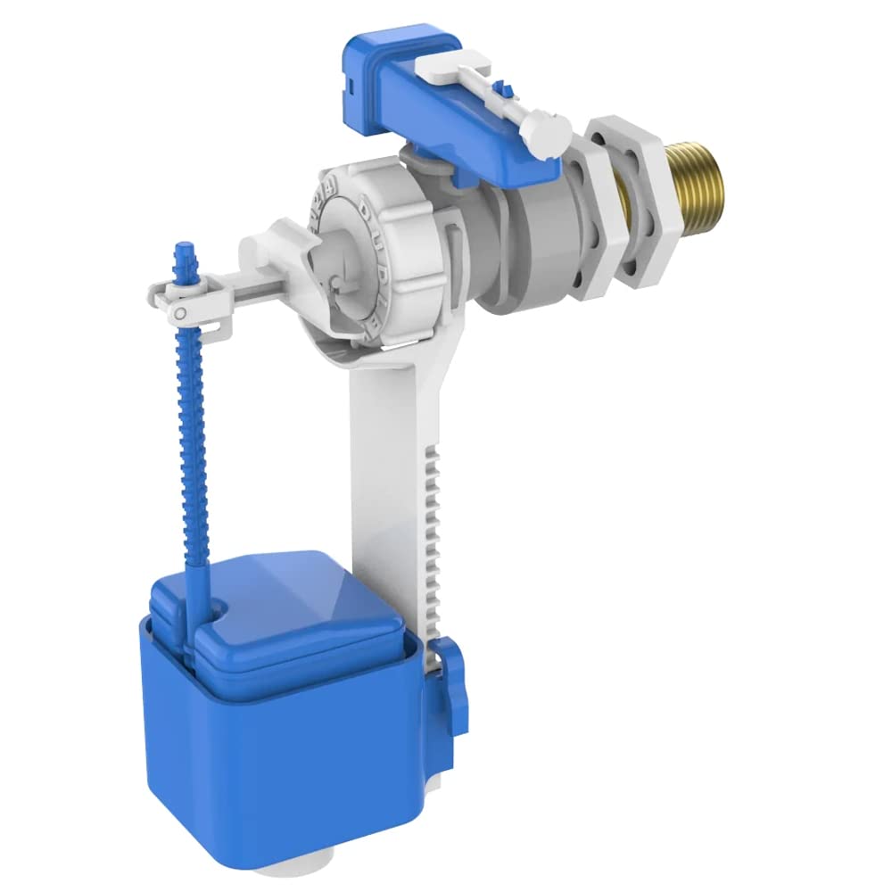 Thomas Dudley Hydroflo Brass Tail Delay Fill Float Valve 324298, Blue, White