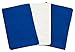 3 Toddler Pillowcases - 2 Blue and 1 White - Envelope Style - for Pillows Sized 13x18 and 14x19-100% Cotton with Percale Weave - Machine Washable - ZadisonJaxx ZacharyPaul Collection - 3 Pack