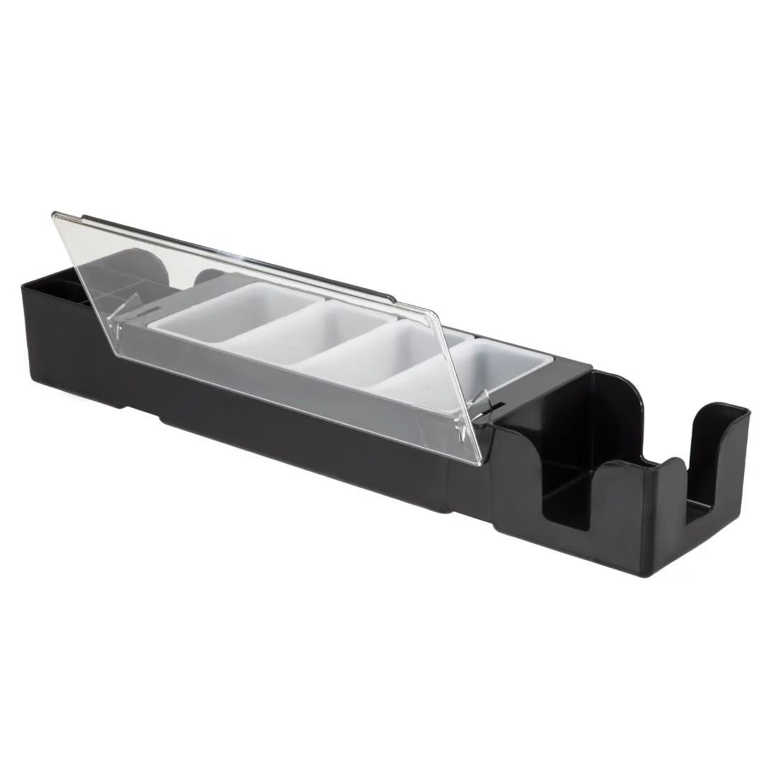 Beaumont Black Condiment and Napkin Dispenser - Multifunctional for Table, Kitchen D871