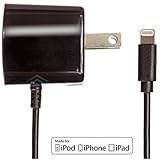 Apple Certified iPhone Lightning Charger - Wall Plug - for iPhone 11 Pro XS Max X XR XS 8 Plus 7 6S 6 5S 5 5C SE - Pins Fold - 2.1a Rapid Power - Take for Travel - Black