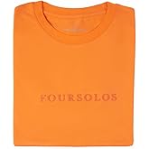 FOURSOLOS Men's T-Shirts – Regular Fit, Soft Cotton T-Shirt for Everyday Wear – Casual & Comfortable Short Sleeve Shirt (XX-Large, Orange)