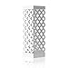 NEX Umbrella Holder, Metal Umbrella Stand Rack Storage, with Drip Tray and Hooks, Square, White