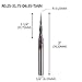 SpeTool Ball Nose Tapered Cone End Mill 1/4 inch Shank with 0.25mm Ball HRC55 Tiain Coated for CNC Carving and Engraving Bits