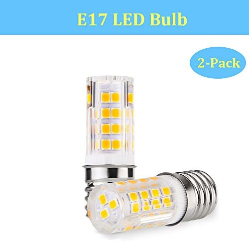 Makergroup Stovetop Microwave Replacement Bulbs E17 LED Lights Bulbs Perfect for Microwave Oven hood Lights Stove hood lights Under cabinet light Warm White 3000K 120V 2-Pack