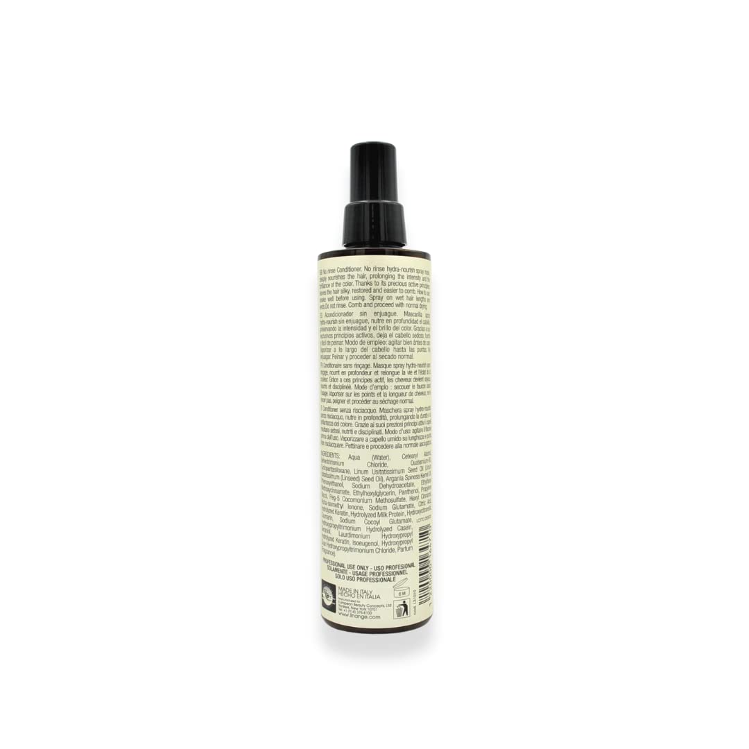 Linange Milk & Keratin Set: 33.8 Oz Shampoo, 33.8 Oz Mask, 8.45 Oz Leave-in Conditioner Spray (Free Starry Sexy Kiss Lip Plumping)