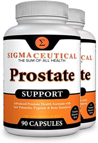 2 Pack of Prostate Supplement for Men - Pygeum and Saw Palmetto Beta Sitosterol - Frequent Urination Remedies - Stinging Nettle Root Capsules - Natural DHT Blocker for Men - 90 Capsules Each