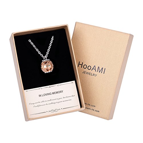 Hooami Cremation Jewelry Mom Always In My Heart Beads Charm