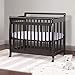 DaVinci Emily 2-in-1 Convertible Mini Crib and Twin Bed in Ebony, Greenguard Gold Certified
