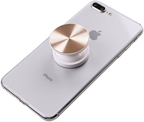 Smart Pop out Stand Grip Holder Soket Pop Up Phone Stand Support Socket Expanding Grip Holder for Iphone, Galaxy, Smartphones and Tablets (Gold)