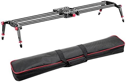 39"/100cm Carbon Fiber Camera Track Dolly Slider Rail System Load Capacity for Stabilizing Movie Film Video Making Photography