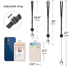 Leather Badge Holder and Adjustable Retractable
