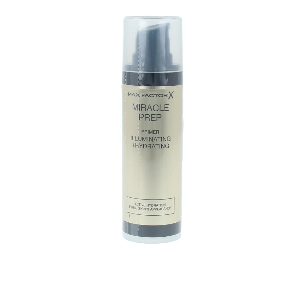 Max Factor Miracle Prep Illuminating & Hydrating Primer, Nourishing Formula with Niacinamide and Vitamin E, 30 ml