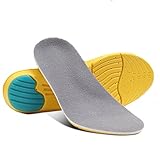 Pathbreaker Unisex Non Slip Shoes Insoles, Arch Supports Athletic Insoles Sports Pads Inserts Pain Relief Cuttable Size (Men's (8-12 US))