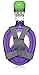 Easy Snorkel EasyBreath Full Face Snorkel Mask, Perfect Purple, Small/Medium