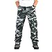 zeetoo Mens Relaxed-Fit Cargo Pants Multi Pocket Military Camo Combat Work Pants GZ03