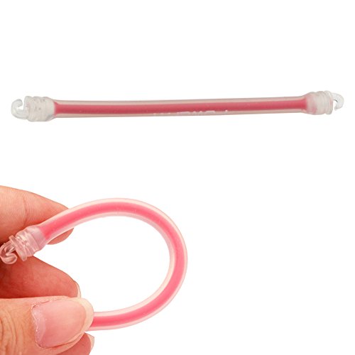 Tennis Dampener, Double Hooks Gel Filled Long Racket Vibrastop Worm for Kids Ladies and Other Players (Red, White, 2-Pack)