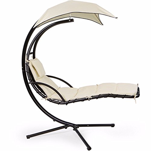 Barton Floating Swing Chaise Lounge Chair Hammock Lounger Hanging