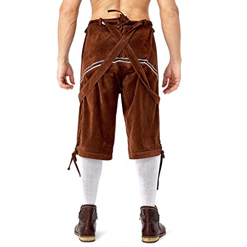 Bavarian Oktoberfest Trachten Lederhosen Complete Outfit German Traditional Beer Festival Clothing Brown