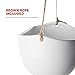 4-Tier Hanging Plant Holder, White Ceramic Planters for Wall & Ceiling, Decorative Planter Pots Outdoor & Indoor Use, Succulent Wall Planters, 40-inch Hanging Plant Pots, White Bowl Pots for Plants