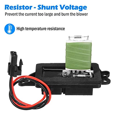 PartsSquare Manual A/C Blower Motor Resistor Compatible with Buick Rainier 2004-2007 Replacement for GMC Envoy,Chevy Trailblazer,Isuzu Ascender 02-09 Replacement for Olds Bravada 02-04 89019100