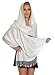 Pashmina Shawls and Wraps for Evening Dresses, Large Soft Pashmina Wedding Off White Shawl