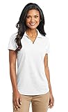 Port Authority Women's Dry Grid Polo, Medium, White
