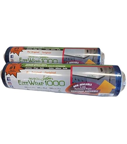 Cling Wrap Dispenser E-Zee Wrap Plastic Dispenser - 1000' Roll With Built-In Cutter (Jim Scharf Brand) Chic Wrap