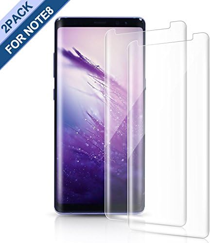 Eashion Y097 Atill Ditrect 3D Curved, HD Clear, Case Friendly Tempered Glass Screen Protector for Samsung Galaxy Note 8 - Transparent - 2 Piece