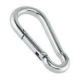 Zinc-Galvanized Steel Carabiner Spring Snap Link Hook - Choose from 6 Sizes 40mm to 140mm - 1-1/2