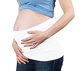 Set of 2 White Belly Bands - Woman's Maternity Support Bellyband