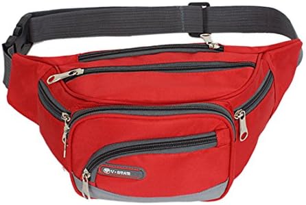 Xingyue Unisex Waist Bag Multi-pocket Bum Bag Pack Polyester for Man Woman Casual Travel Sport