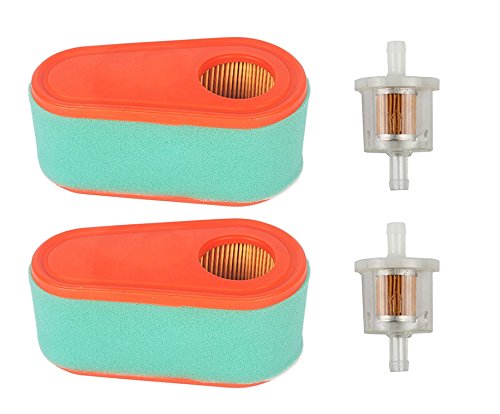 HIFROM 795066 Air Filter 796254 Pre Filter With 493629 691035 Fuel Filter for Briggs & Stratton Engines Lawn Mower Tractor