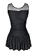 Women's One Piece Ruched Push up Swimdress Slimming Tummy Control Swimsuit