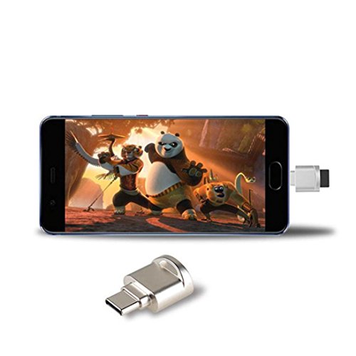 Mchoice Mini Type C Micro SD TF Memory Card Reader OTG Adapter USB 3.1 Portable
