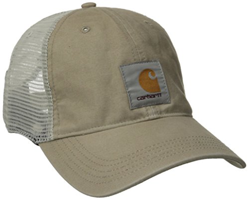 Carhartt Men's Medium Profile 100 Percent Cotton Moisture Wicking Buffalo Cap,Tan,One Size