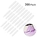 Tinksky 200pcs Plastic White Collar Stays Bones Stiffeners in 3 Sizes